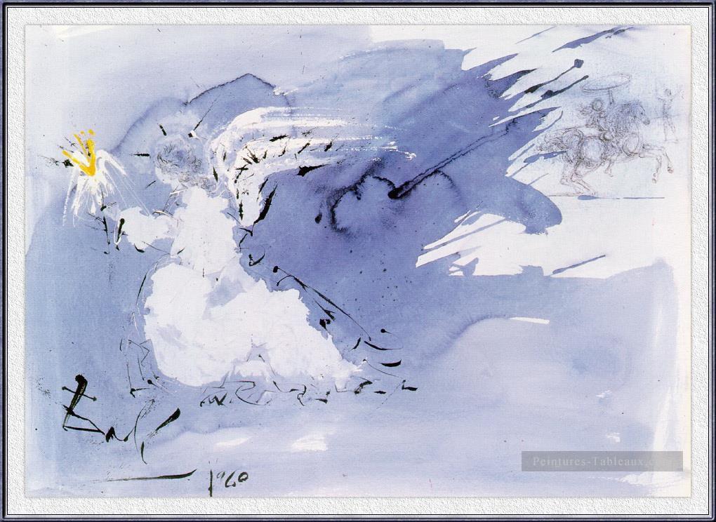 光の天使 サルバドール・ダリ油絵
